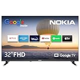 NOKIA 32 Zoll (80 cm) Google TV FHD (WLAN, Triple Tuner DVB-C/S2/T2) – FN32GE320 - 2023