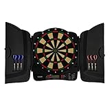 KOTO – Dartscheibe Elektronisch Classique Soft (39x1,5x43,3 cm), 6 Softdarts, 32 Spiele, 590 Varianten, Für Kinder und Erwachsene