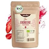 Fruchtpulver Erdbeere Bio 250g | naturreines, aromatisches Fruchtpulver | aus 100% Bio-Erdbeeren | für Shakes, Smoothies, Müslis uvm. | vom Achterhof