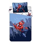 Jerry Fabrics Spider-Man Spinnennetz Kinderbettwäsche 100×135 cm, 40×60 cm, JFK034811