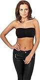 Urban Classics TB683 Damen Top Ladies Pads Bandeau Schwarz...