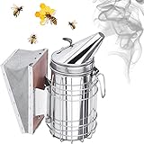 ZONSUSE Edelstahl Bee Hive Smoker,Imker Smoker,Bienen Raucher,Imkereibedarf,Bienentechnik Smoker,Werkzeuge Zubehör zur Bienenzucht,Imkereiausrüstung for Bienen Volk