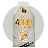 4BRO Ice Tea Pfirsich - Fruchtiger Eistee mit Pfirsich-Geschmack - Wiederverschließbare Kappe - 8 x 500ml