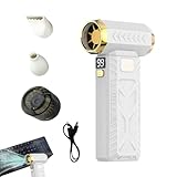 Staubgebläse - 3-Gang verstellbarer schnurloser Lüfter | USB -wiederaufladbare Turbinenluftgebläse für Auto, für Computerelektronik, die Rasenplattenmaschine Arbeitsplatz detailliert haben