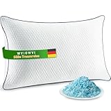 WVIOWVI Kopfkissen 40x80, Memory Foam Kissen, Kühlendes Kopfkissen, Flaches Seitenschläferkissen - Nackenkissen Anpassbar Schlafkissen Hypoallergenes Bettkissen Ideal für Allergiker