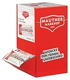 Mautner Markhof, Estragon Senf, 100 Packungen mit jeweils 20 gramm, insgesamt 2 KG.