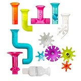 BUNDLE Building Bath Toy Set, Boon Rohr, Schlauch & Zahnrad...