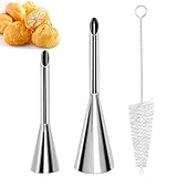 Spritztüllen Fülltülle Windbeutel Spritztülle Füllen zum Backen Gebäckfüller Lange Spritztüllen Krapfen Befüllen Edelstahl Krapfenfüller für Marmelade Sahne Bäcker