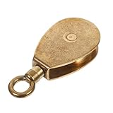 BESPORTBLE Kajak-flaschenzug, Marine-flaschenzug, Blockscheibe Für Schiffsyacht, Kanuwagen, Kajak-blockscheibe, Marine-Nylon, Yacht-aufbewahrung, Kanu, Golden, 38 Mm