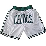 MCQOmcil NBA Celtics Basketballshorts for Herren, hochelastische, atmungsaktive Sporthose (Color : A, Size : XX-Large)