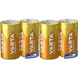 VARTA Batterien C Baby, 2 Stück, Longlife, Alkaline, 1,5V, ideal für Fernbedienungen, Wecker, Radios, Made in Germany (Packung mit 2)