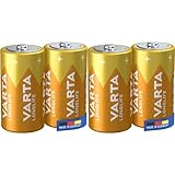 VARTA Batterien C Baby, 2 Stück, Longlife, Alkaline, 1,5V, ideal für Fernbedienungen, Wecker, Radios, Made in Germany (Packung mit 2)