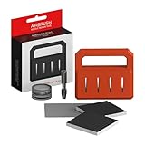 TyCylKu Airbrush Nadelschleifer Werkzeug - Luftpistolen Nadel Schärfwerkzeug - Airbrush Wartungswerkzeug für Kfz-Reparatur Friseursalon Modellbau Kuchenverzierung Nageldesign