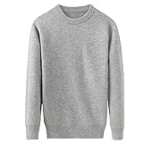 Herbst Winter Verdickung 100% reines Kaschmir Pullover Herren Casual Computer Gestrickt O-Neck Pullover