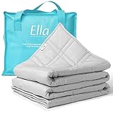 Ella Gewichtsdecke 150x200 7kg - Anti Stress Therapiedecke - Schwere Decke aus 100% Baumwolle - BettDecke für tiefen Schlaf und bessere Erholung – Weighted Blanket - Für Männer & Frauen von 55-85kg