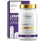 Leber Kur Mariendistel Kapseln hochdosiert - 80% Silymarin, Artischocke, Löwenzahn, Curcuma, Desmodium und Cholin für die Leber Testsieger - 8-Fach Komplex