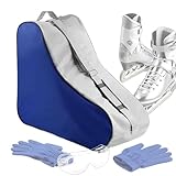 Schlittschuh-Tasche, Verstellbarer Schultergurt, große Tragetasche, Rollschuh-Taschen für Mädchen mit Reißverschluss, für Kinder, Mädchen, Kinderschuhe