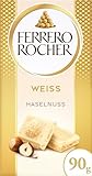 Ferrero Rocher Tafel – Weiße Schokolade mit Haselnuss – Ostergeschenk für Frauen & Männer – 1 x 90 g Schokoladentafel