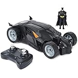 Spin Master - Batman Batmobile mit Fernsteuerung (2,4 GHz), einfach zu Fahren, kompatibel mit den Batman-10cm-Figuren, mit Batman-Figur, Maßstab 1:20, ab 4 Jahren