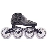 Carbonfaser-Inline-Speedskates für fortgeschrittene Skater, 85A/PU-Rollen, Carbonfaser, leichtes Renndesign für Damen und Herren, Unisex, professioneller Einsatz