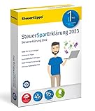 SteuerSparErklärung 2023, Schritt-für-Schritt Steuersoftware für die Steuererklärung 2022, CD-Version für Windows 8, 10 und 11