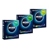 MY.SIZE PRO Kondomset Größe 0,1,2-45,47,49 mm, 3x3 Stück - Die neue Generation MY.SIZE Kondome