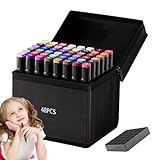 Générique Malmarker für Erwachsene | Aquarellstifte | Set mit wasserfesten Ölstiften mit doppelter Spitze für Skizzen Reise Büro Schule kreative Freizeit tägliche Zeichnung
