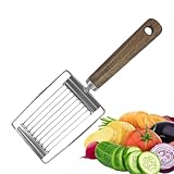 Eier- und Tomatenschneider: Ein praktischer Küchenschneider für Obst, Schinken, Zwiebeln und gekochte Eier | Kompaktes Schneidgerät für Hobbyköche, Lebensmittelzubereitungswerkzeug wird