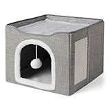 Amazon Basics Katzenhaus, 1-stöckig, Grau