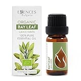 Essences Bulgaria BIO Echter Lorbeer Ätherisches Öl 10ml | Laurus nobilis | 100% Naturrein | Unverdünnt | BIO-zertifiziert | Spitzenqualität aus Familienbetrieb | Ohne Gentechnik | Vegan