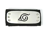 CoolChange Anime manga Stirnband für Shinobi Kostüm mit Konohagakure Wappen aus Metall, Schwarz