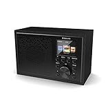 Bluetooth Internetradio, Küchenradio, Podcast & Spotify Player, Oakcastle IR100 Internet Radio mit Bluetooth, WLAN Radio, Doppelwecker, USB-Wiedergabe, 90+ Voreinstellungen