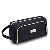 KALIDI Federmäppchen, Etui Große Kapazität 2 Fach Federtaschen Unisex Mäppchen Stiftetasche Bleistift Beutel Federmappe Schulsachen Pencil Case mit Tragegriff für Schule Büro Mädchen Damen Student