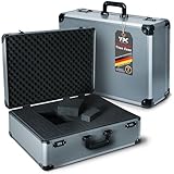 YPC TitanCase XXL - Alukoffer 55x40x20 cm mit Würfelschaum, Universalkoffer, Drohnenkoffer, Pistolenkoffer, Werkzeugkoffer leer