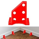 20-teiliges, verbessertes Bodenabstandshalter Set mit 0.63cm 1/4 Zoll und 0.85cm 1/3 Zoll Abständen Verlegewerkzeug für Laminat- und Vinyldielenböden (20 Stück rot))