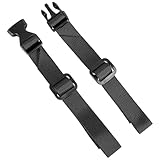 2 Stück Schwarz Schnellverschluss Rucksackgurt Verstellbarer Brustgurt Rucksack Rucksackriemen Nylon Allzweck Gurtband für Wandern Joggen Außerhalb