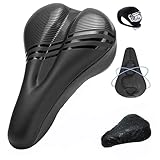 LIBRNTY Fahrradsattelbezug,mit Regenschutz, Aufrüsten und verdicken Sattelbezug Gelüberzug,gepolsterter Fahrradsitzbezug für Männer und Frauen,für Rennradsättel Mountainbike,Sattelschutz