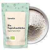 Kamelur Bio Tapiokastärke - 1kg - Zur Herstellung von Tapiokaperlen - Tapiokamehl ohne jegliche Zusätze - Tapioca Stärke aus Maniok