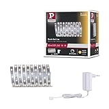 Paulmann 79852 LED Stripe MaxLED 250 Basisset Warmweiß 2700K 3m IP20 incl. 1x12 Watt Stripe Silber Strip Lichtband