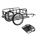 Fahrrad-Lastenanhänger mit Anschluss für Outdoor-Gartengepäck und Pflanzentransport, 50 kg Tragkraft