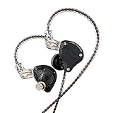 Yinyoo KZ ZS10 Pro In-Ear-Monitor, 4BA+1DD KZ Kopfhörer Multi Driver In-Ear-Kopfhörer IEM, KZ kabelgebundener HiFi-Kopfhörer, auf Bühnenmonitor für Singer Gitarristen Drummer (matt, kein Mikrofon)