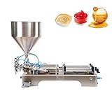 Pneumatische Cremefüllmaschine - 10-5000ml Halbautomatischer Edelstahl-Doppelkopf-Visco-Flüssigkeitsfüller für den industriellen Einsatz