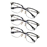 Libiyi/Surmoby/Yifare/TruTronica/Opdgea/Hilipert Optireaders Pro, Multi-Focal Reading Glasses, Smart Zoom, Ultra-Light, Blue Light Blocking, Unisex (3pcs)