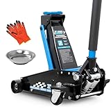 Farys Hydraulischer Wagenheber 3T Rangierwagenheber 120-450mm Doppelkolben Werkstattheber