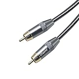 Oluote RCA Audio Subwoofer Cable,Koaxial Digital Audiokabel Stereo Koaxial Audiokabel RCA Stecker auf RCA Stecker für Heimkino, HDTV, Verstärker-Lautsprecher-Soundbar(5m)