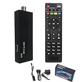 Romicta DVB T2 Receiver - HDMI TV Stick HD 1080P H265 HEVC Main 10 Bit, Unterstützung USB WiFi/LCN/PVR [Inklusive 2in1 Universal-Fernbedienung]