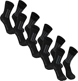 normani 5 Paar Trekkingsocken, Wandersocken mit Silberfäden gegen Schweißfüße echte Silbersocken - X-STATIC WELLNESS Schwarz/Grau 35-38