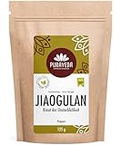 Jiaogulan 125g getrocknet - Gynostemma pentaphyllum - Frische Ernte - Top Qualität - handgelesen - Abgefüllt und kontrolliert in Deutschland - Puraveda