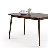 ZINUS Jen 120 cm großer Esstisch aus Holz | Küchentisch aus Massivholz | Einfache Montage, Espressofarbe