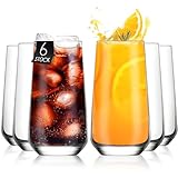 KONZEPT Trinkgläser-Set, 480 ml, Longdrinkgläser, Cocktailgläser, Gläser Set 6 teilig, Ideal für Cocktail, Saft und als Wassergläser